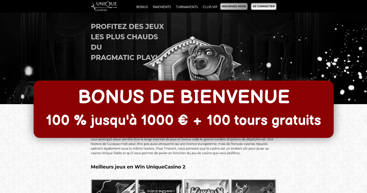 Unique Casino : Meilleures Machines à Sous en Ligne